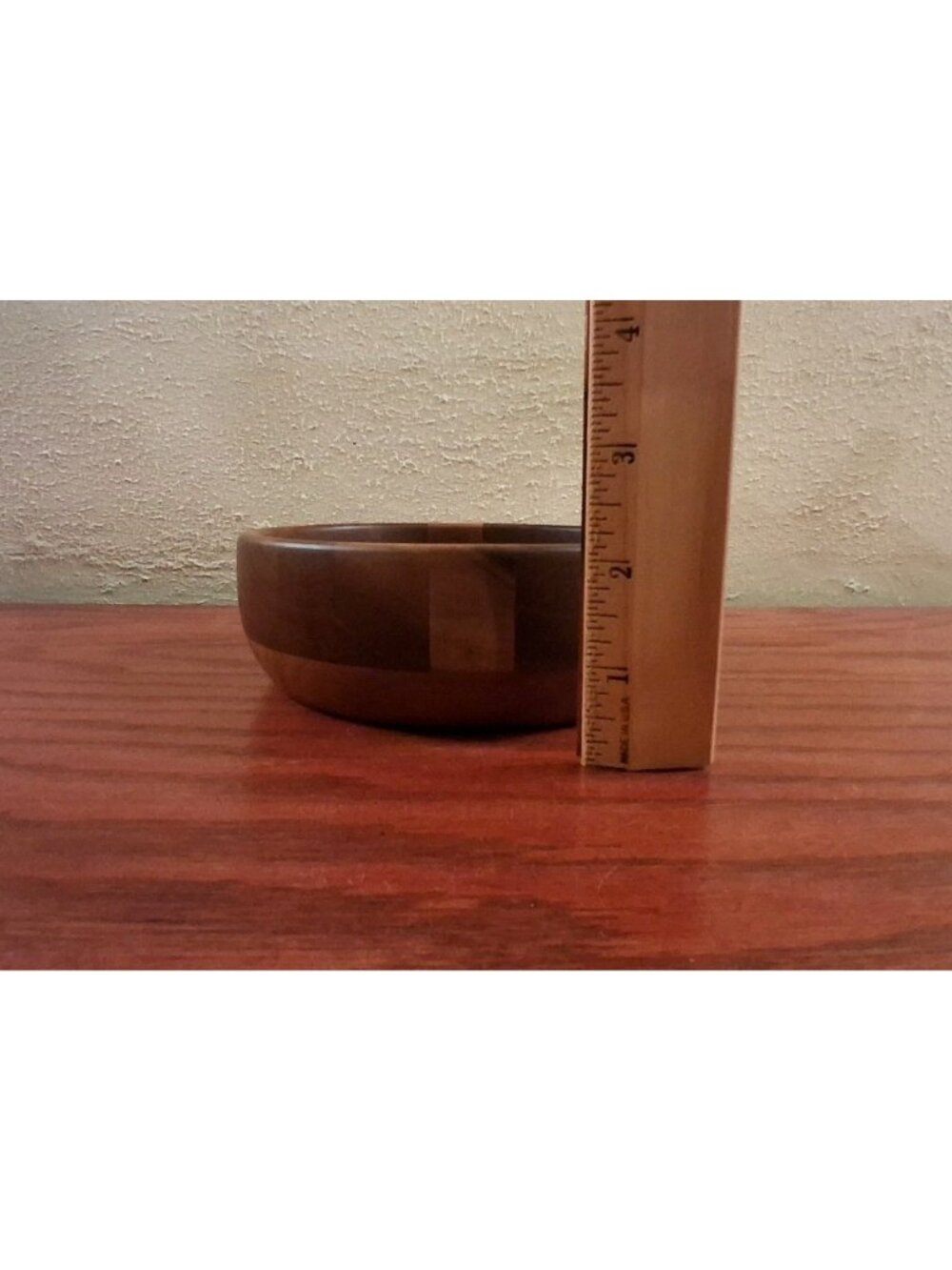 Mid Century Modern Black Walnut Wood Salad Bowls Set 4 MCM Vintage Kustom Kraft - Picture 8 of 8